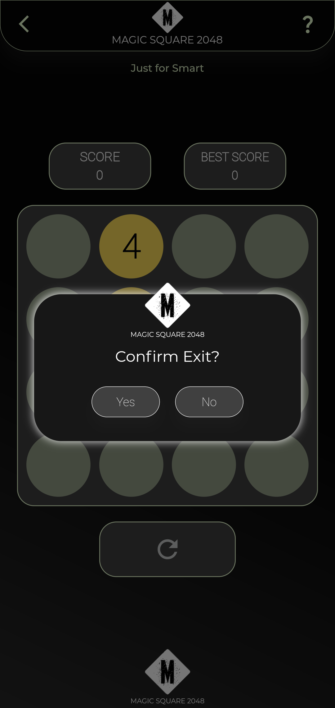 Magic 2048: Brain Puzzle Game Screenshot