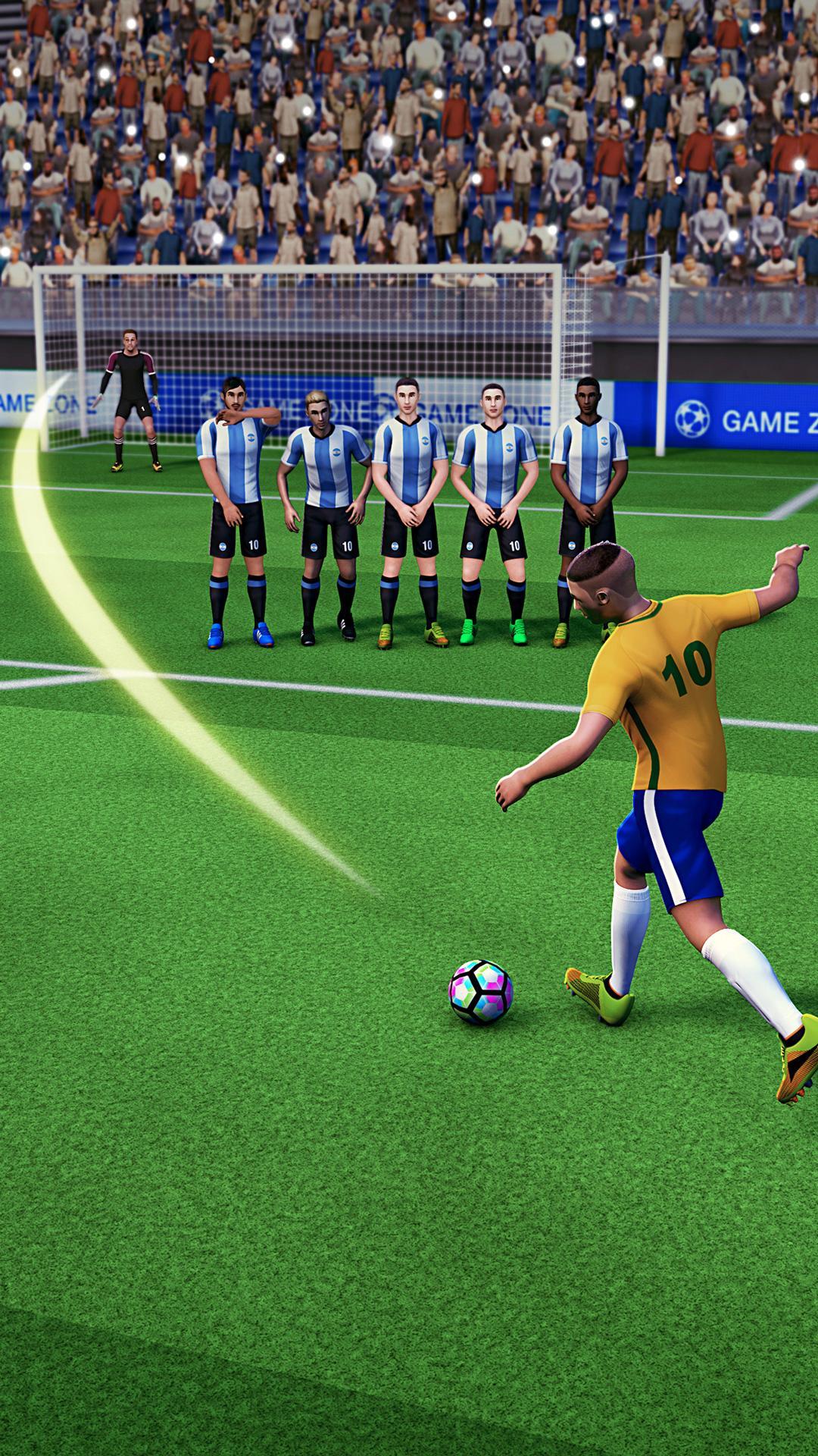 Mobile Soccer Free Kick Cup 2017 Game Screenshot