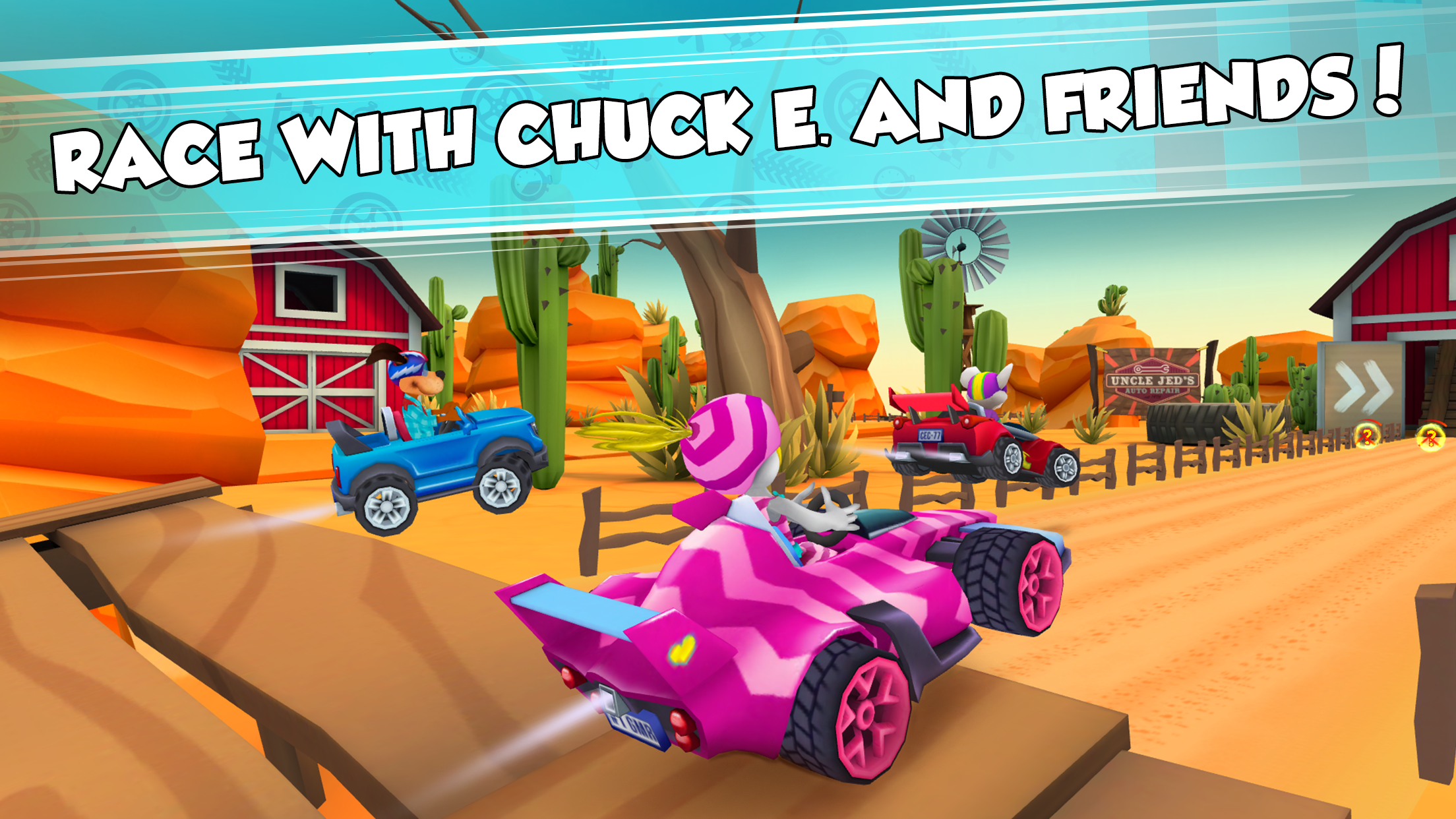 Chuck E. Cheese's Racing World Game Screenshot