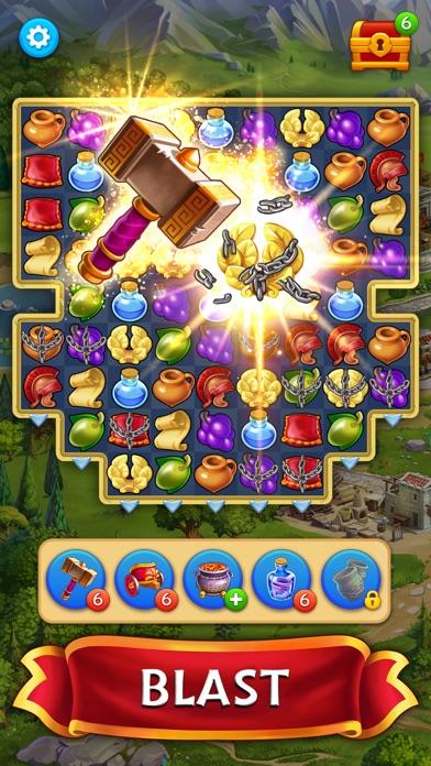 Jewels of Rome・Match-3 Gems Game Screenshot