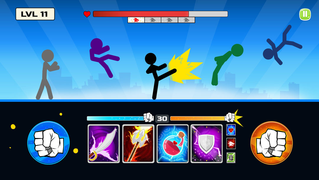 Stickman Fighter : Mega Brawl ภาพหน้าจอเกม