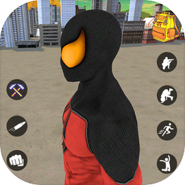 Monster Spider hero fighting