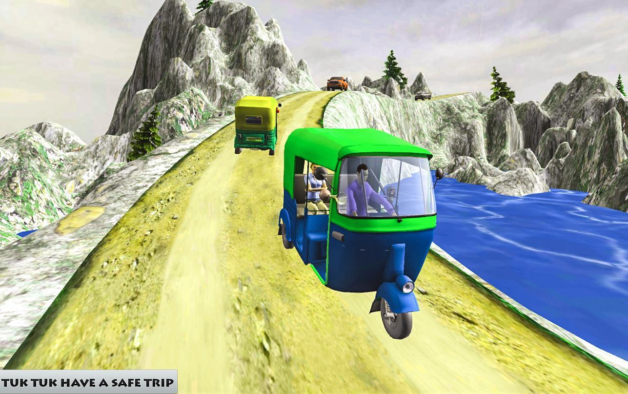 Mountain Auto Tuk Tuk Rickshaw Game Screenshot