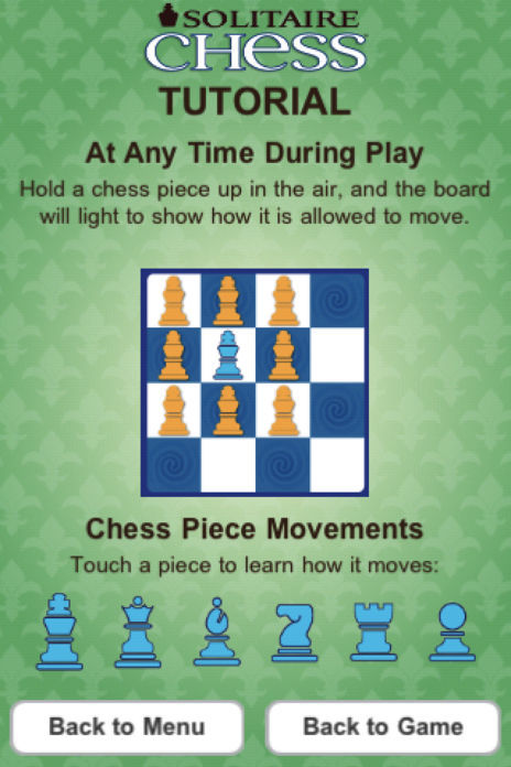 Screenshot of Solitaire Chess by ThinkFun