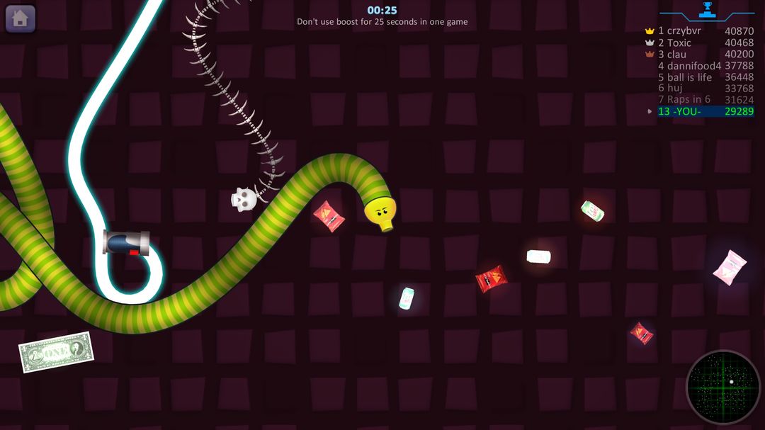 Snake Hunt: Worm io Games Zone screenshot game