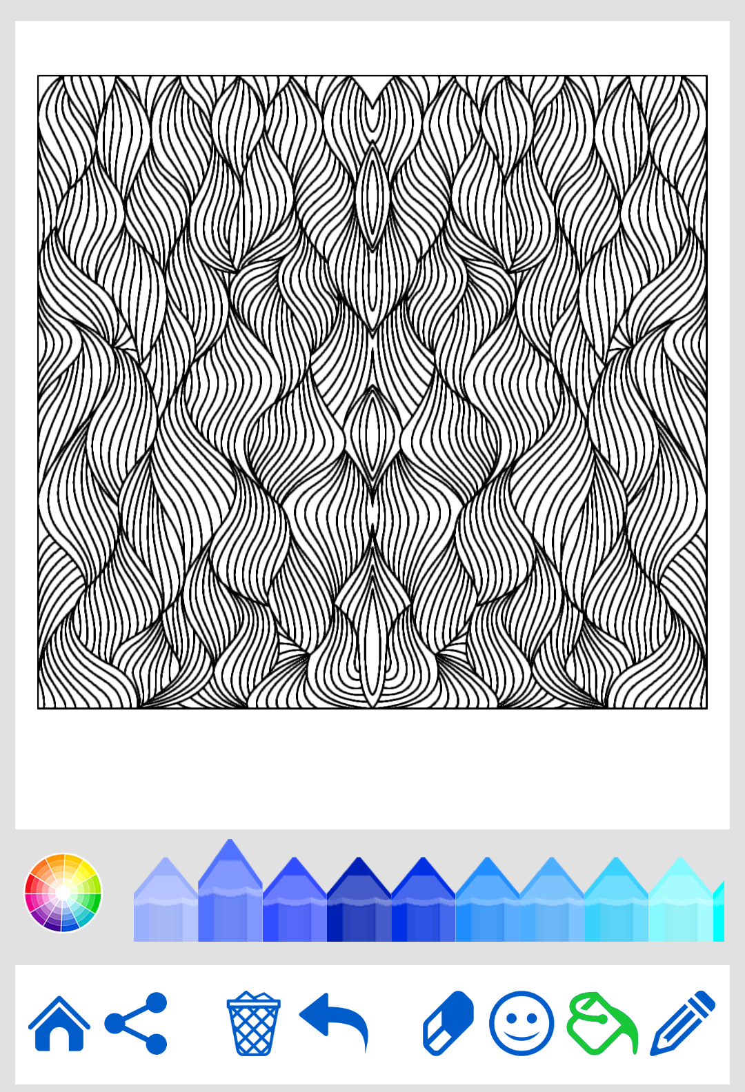 Patterns art coloring pages Game Screenshot