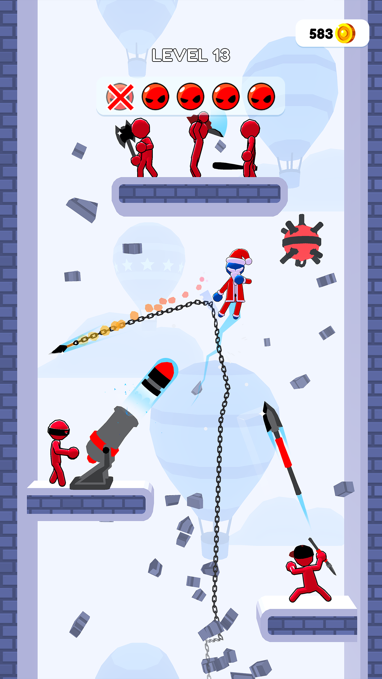 Captura de Tela do Jogo Stickman Teleport Master 3D