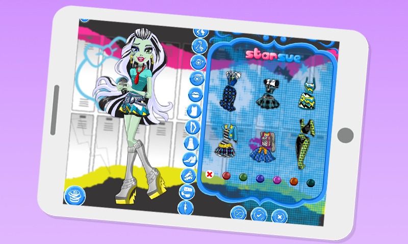 Dress up Frankie Monster Game Screenshot
