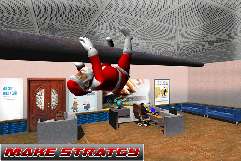 Crazy Santa Stealth Survival Mission Game Screenshot