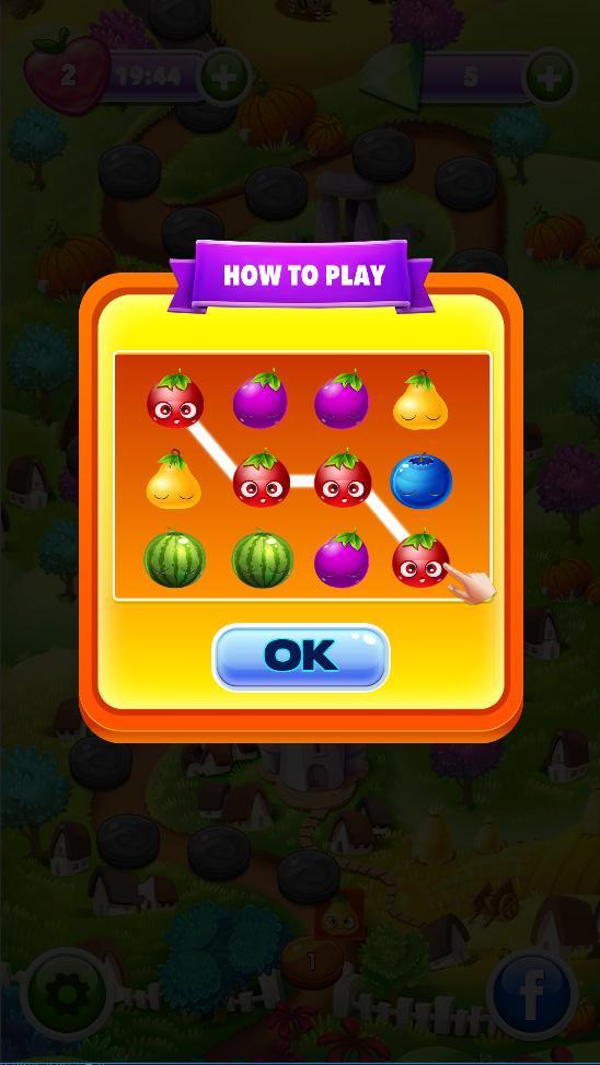 Fruits Garden - Match 3 screenshot game