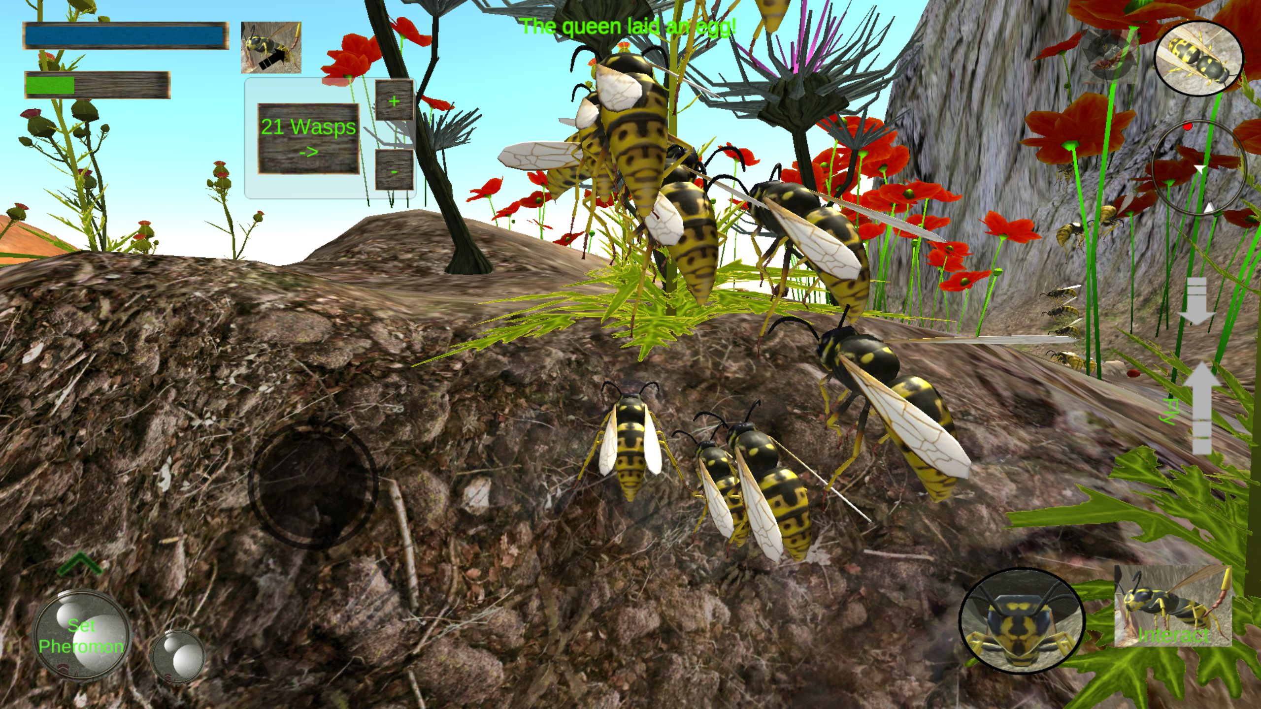 Wasp Nest Simulator - Insect and 3d animal game ゲームのスクリーンショット
