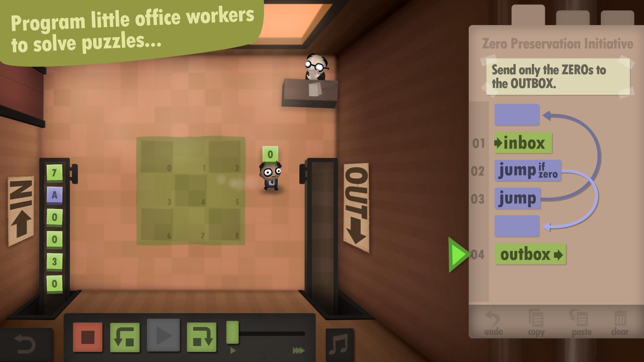 Human Resource Machine Game Screenshot