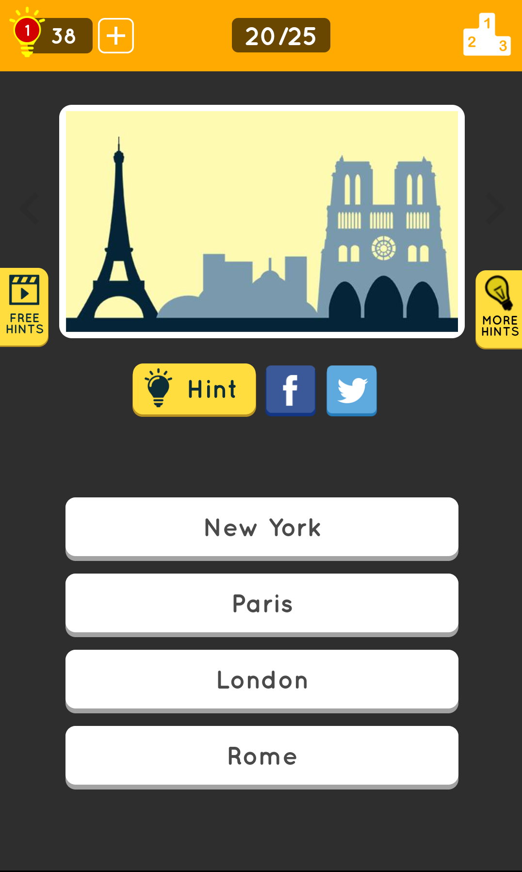 Guess the Icon: Multiple Icons 게임 스크린샷