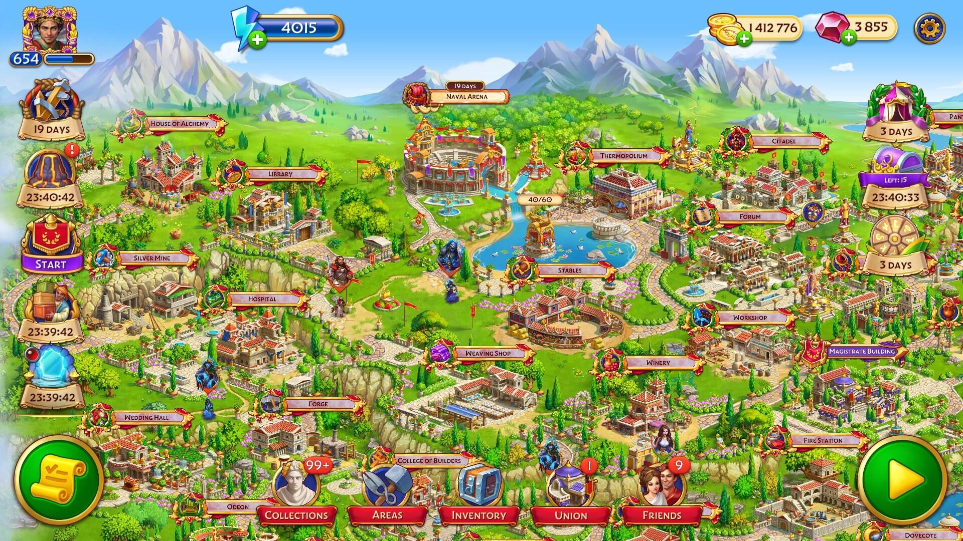 Emperor of Mahjong: Match Mahjong Tiles, Build Your City! 게임 스크린샷
