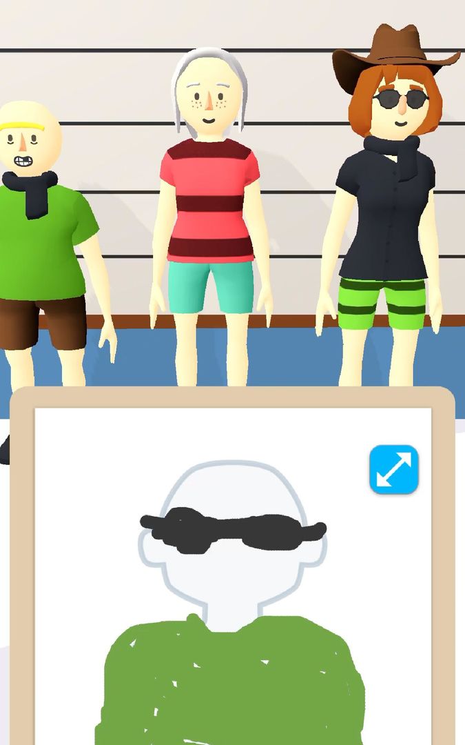 Line Up: Draw the Criminal screenshot game