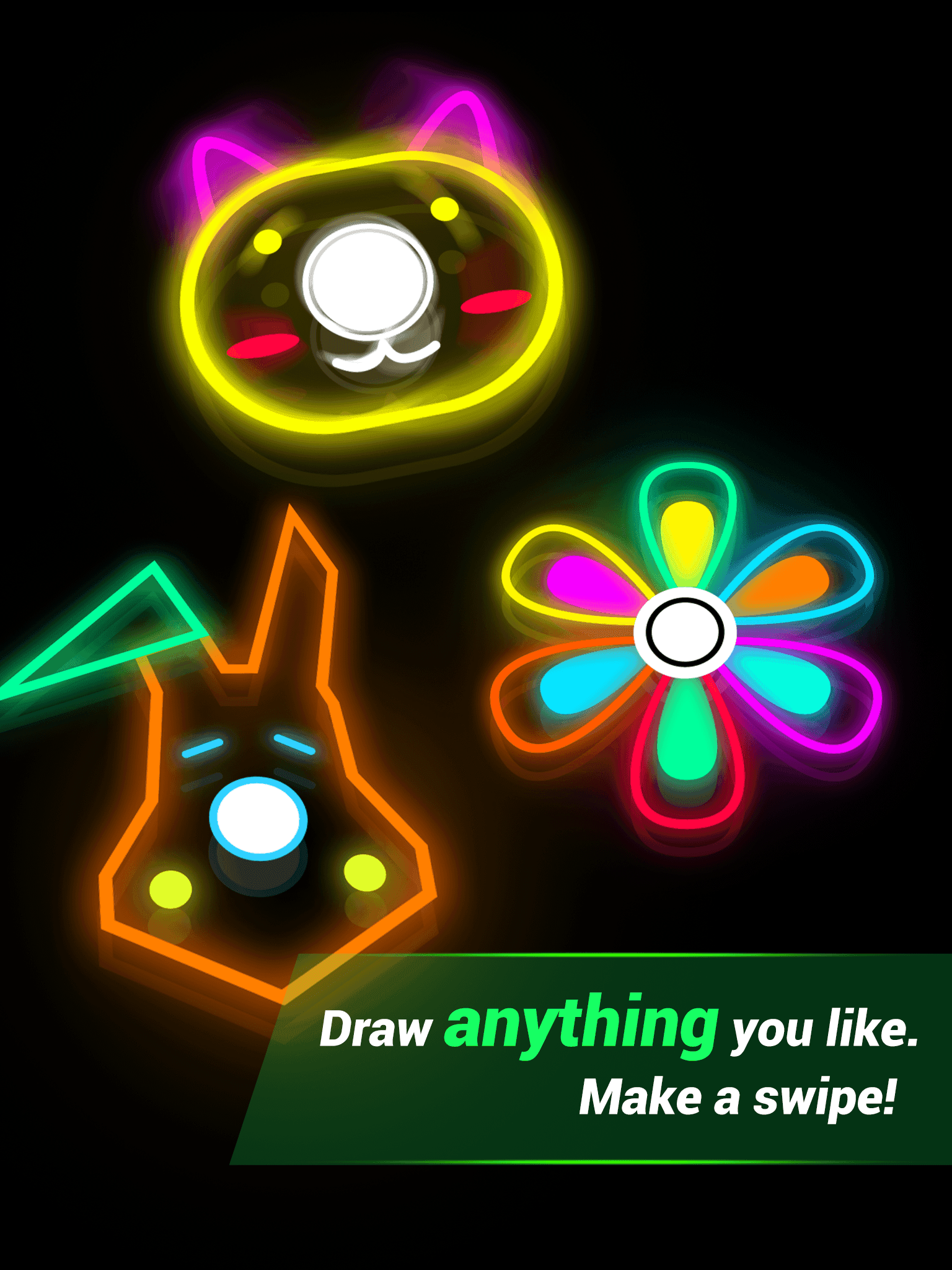 Draw Finger Spinner Game Screenshot