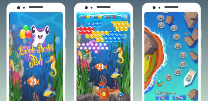 ภาพหน้าจอของวิดีโอ Bubble Shooter Fish