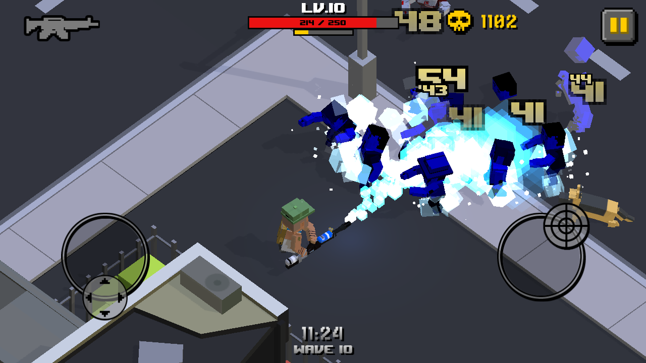 Cube Zombie War Game Screenshot
