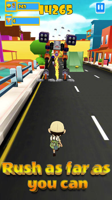 Captura de Tela do Jogo Robot Clash Run - Fun Endless Runner Arcade Game!