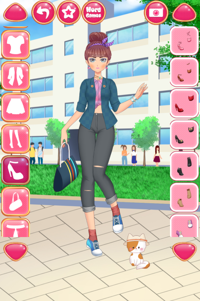 Anime Girls Dress up Games Game Screenshot