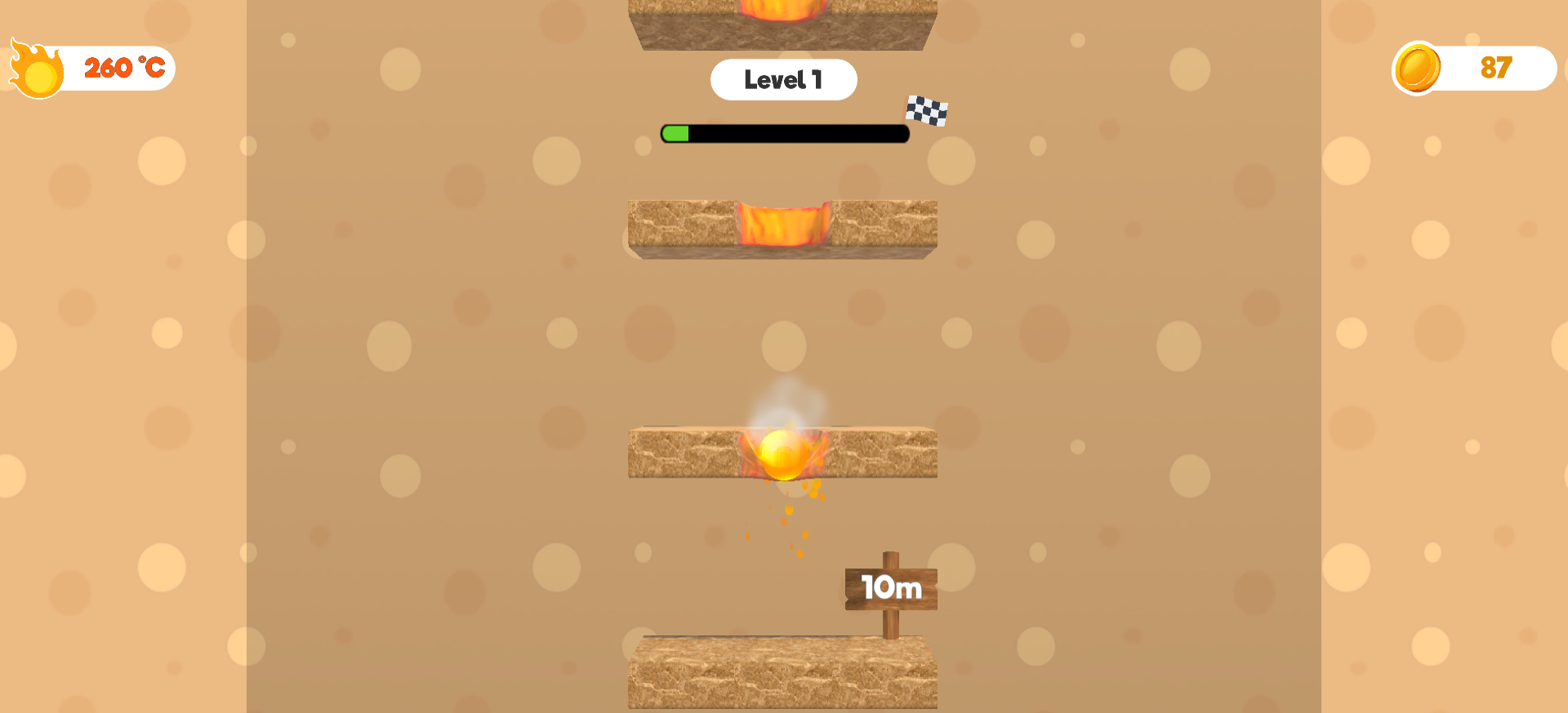 Lava Ball Game Screenshot