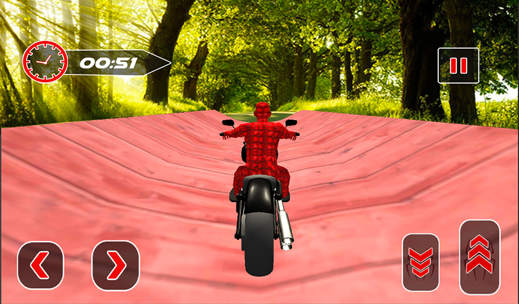 Скриншот игры Spiderman Bike Racing Stunt Master