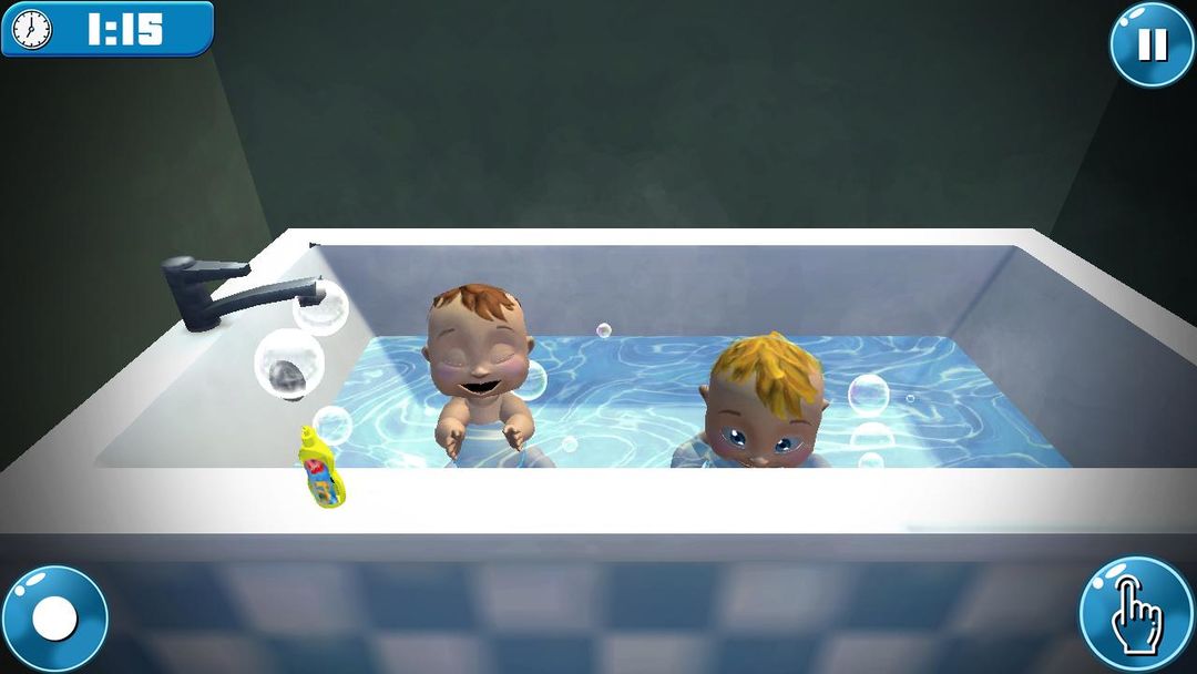 진짜 어머니 시뮬레이터 : 새로 태어난 쌍둥이 아기 게임 3D 게임 스크린 샷