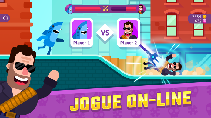 Captura de Tela do Jogo Bowmasters - Multiplayer Game