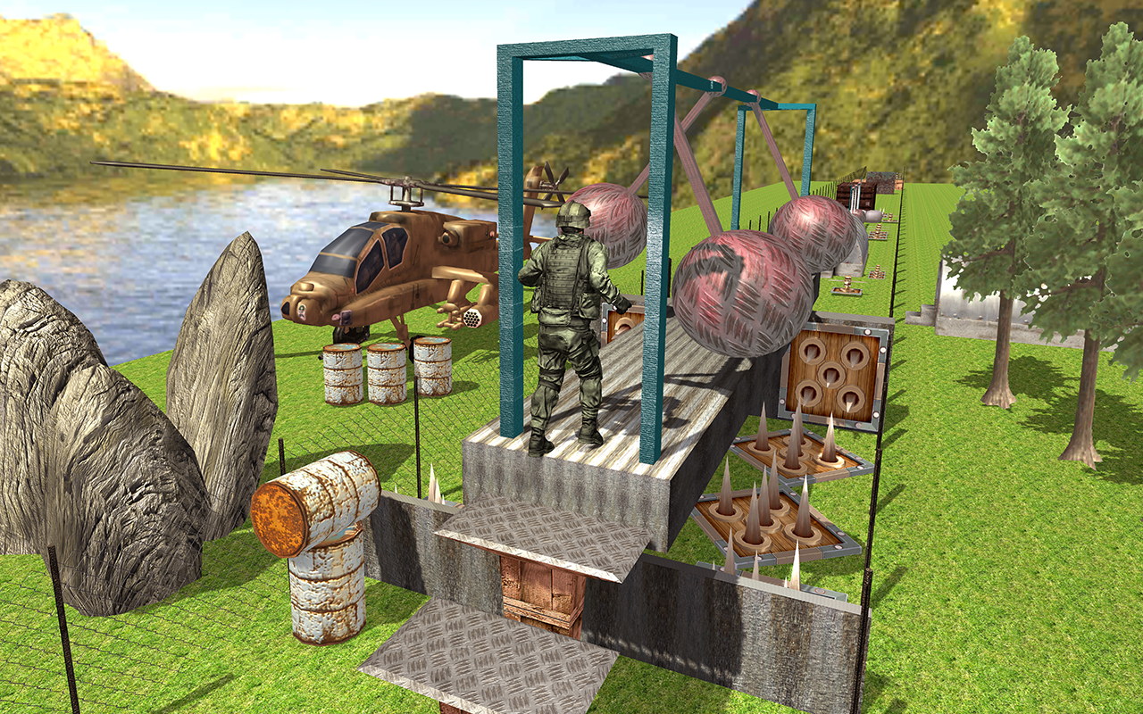 US Army Training Camp Commando Game Screenshot