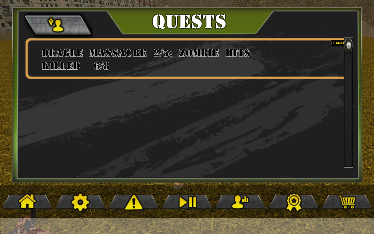 Captura de Tela do Jogo Zombie City Rush