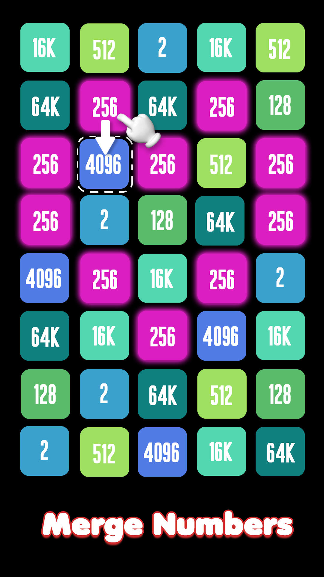 2244 - Merge Number Blocks Game Screenshot