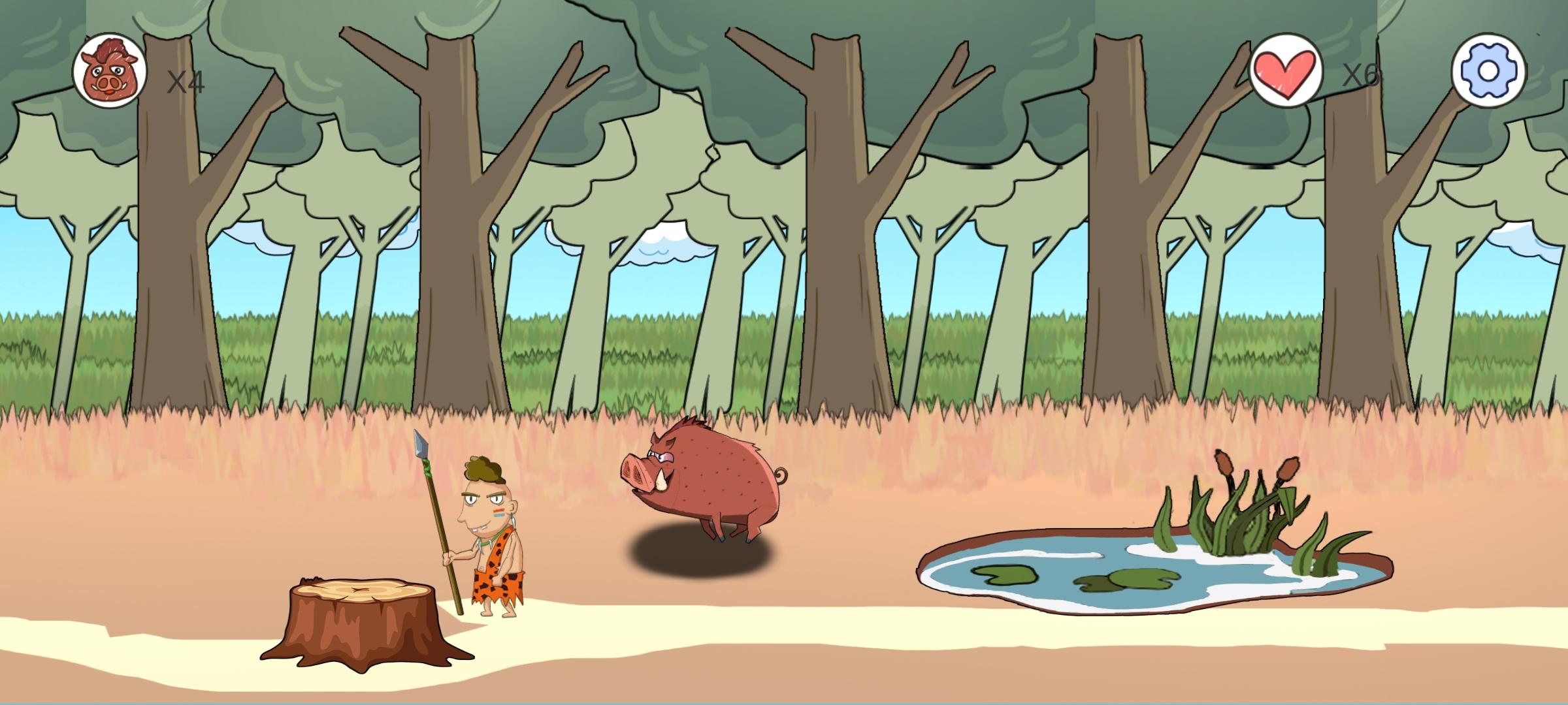 Captura de Tela do Jogo 野人在路上