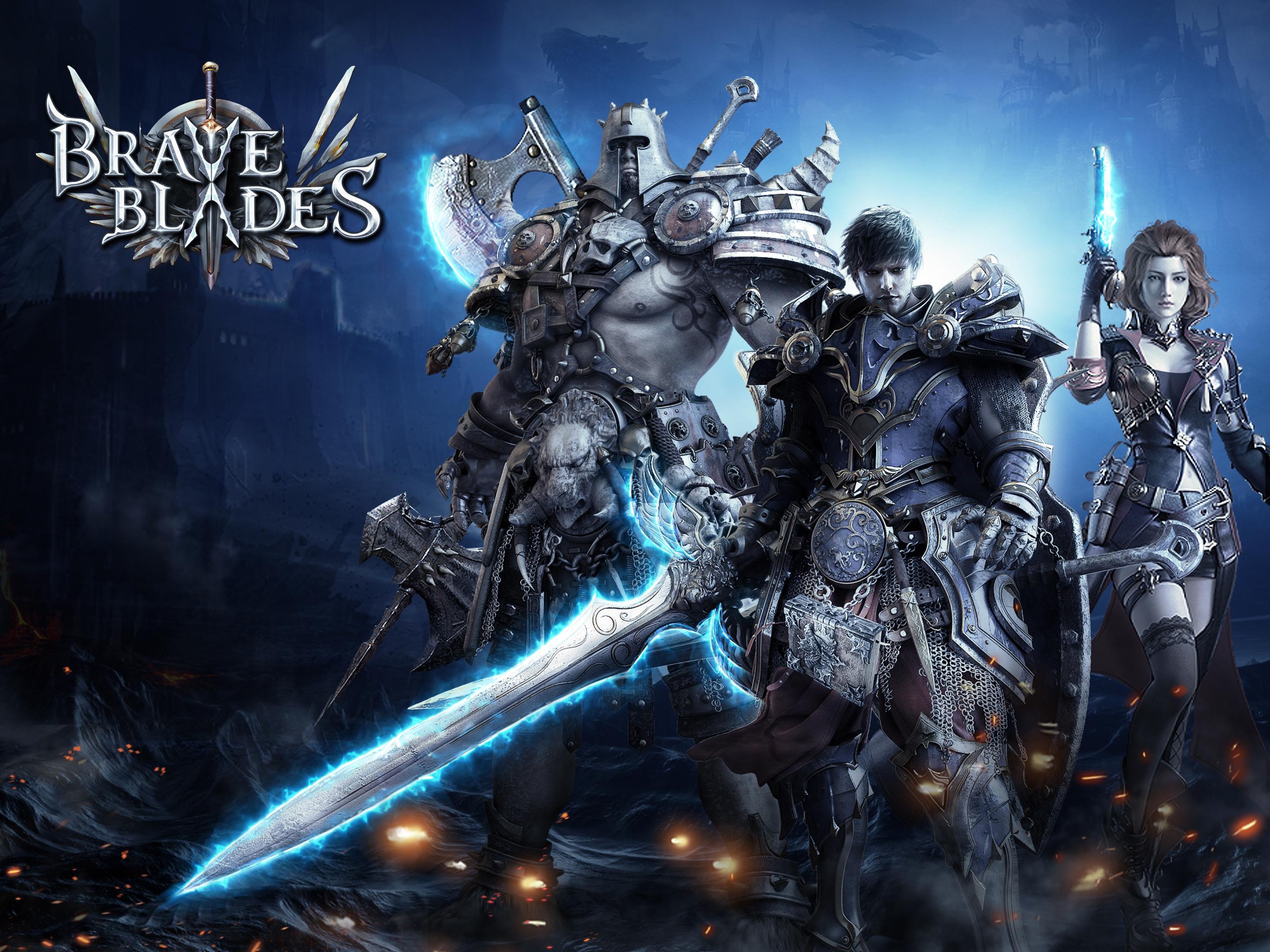 Screenshot 1 of Brave Blades- Discord War 3D အက်ရှင် စိတ်ကူးယဉ် MMORPG 1.0.23