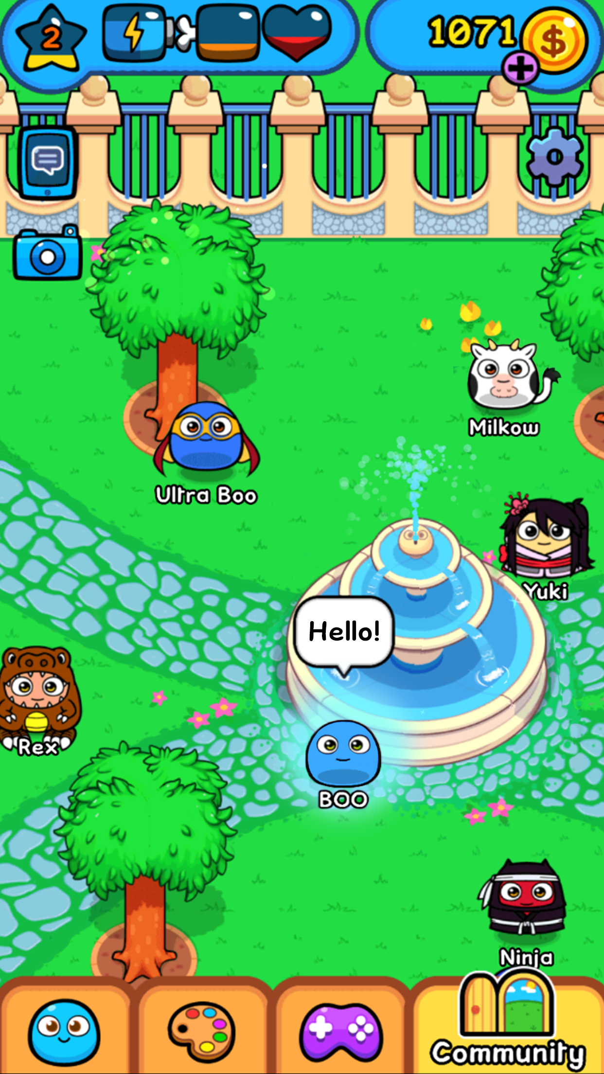 Screenshot of My Boo: Virtual Pet Care Game