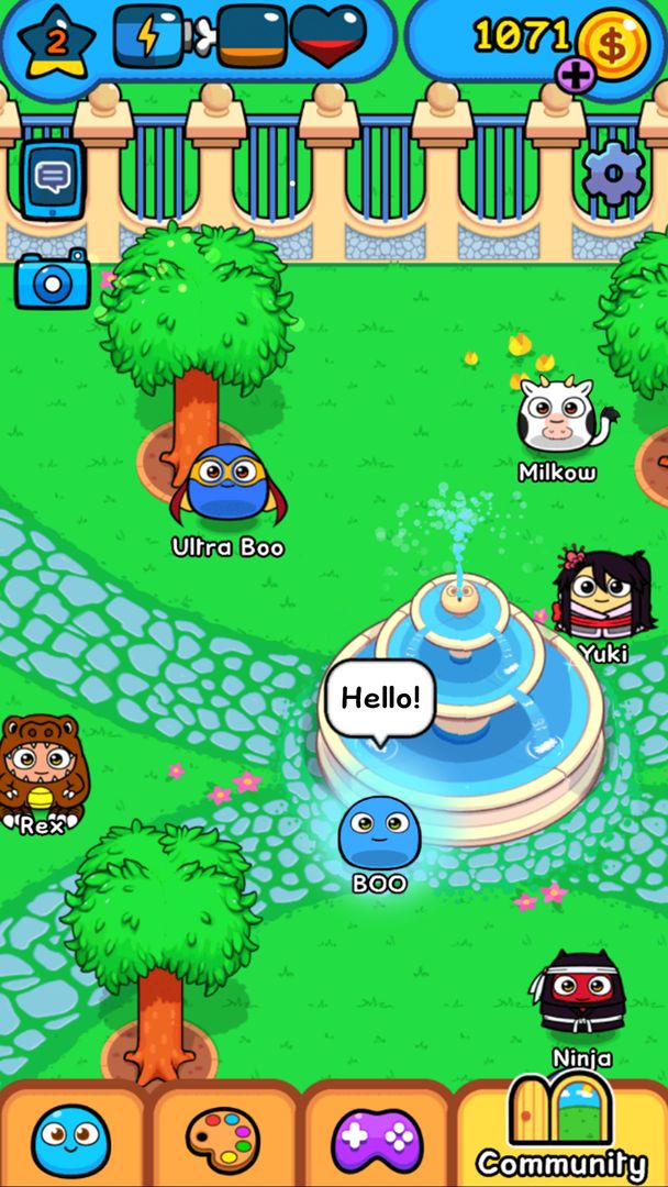 Screenshot of My Boo: Virtual Pet Care Game