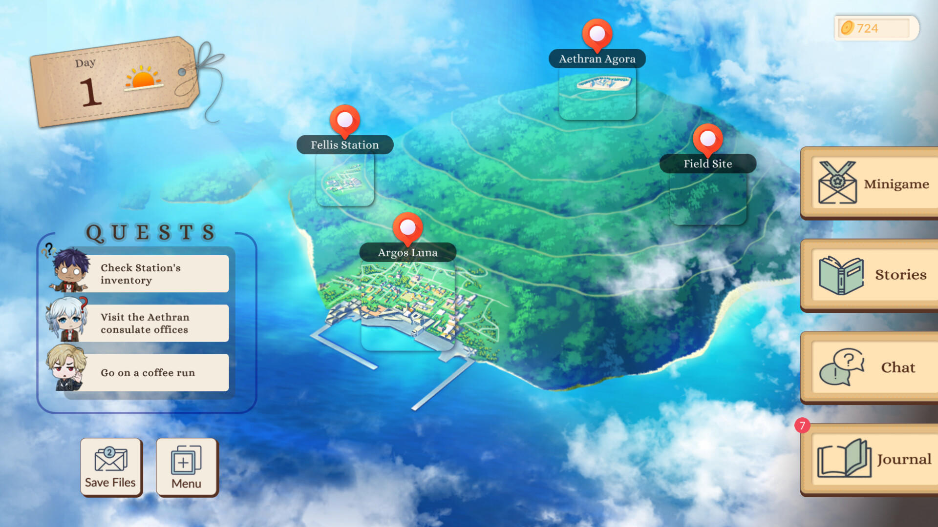 Screenshot 1 of Untold Atlas: otome sim inspired by expedition adventures 