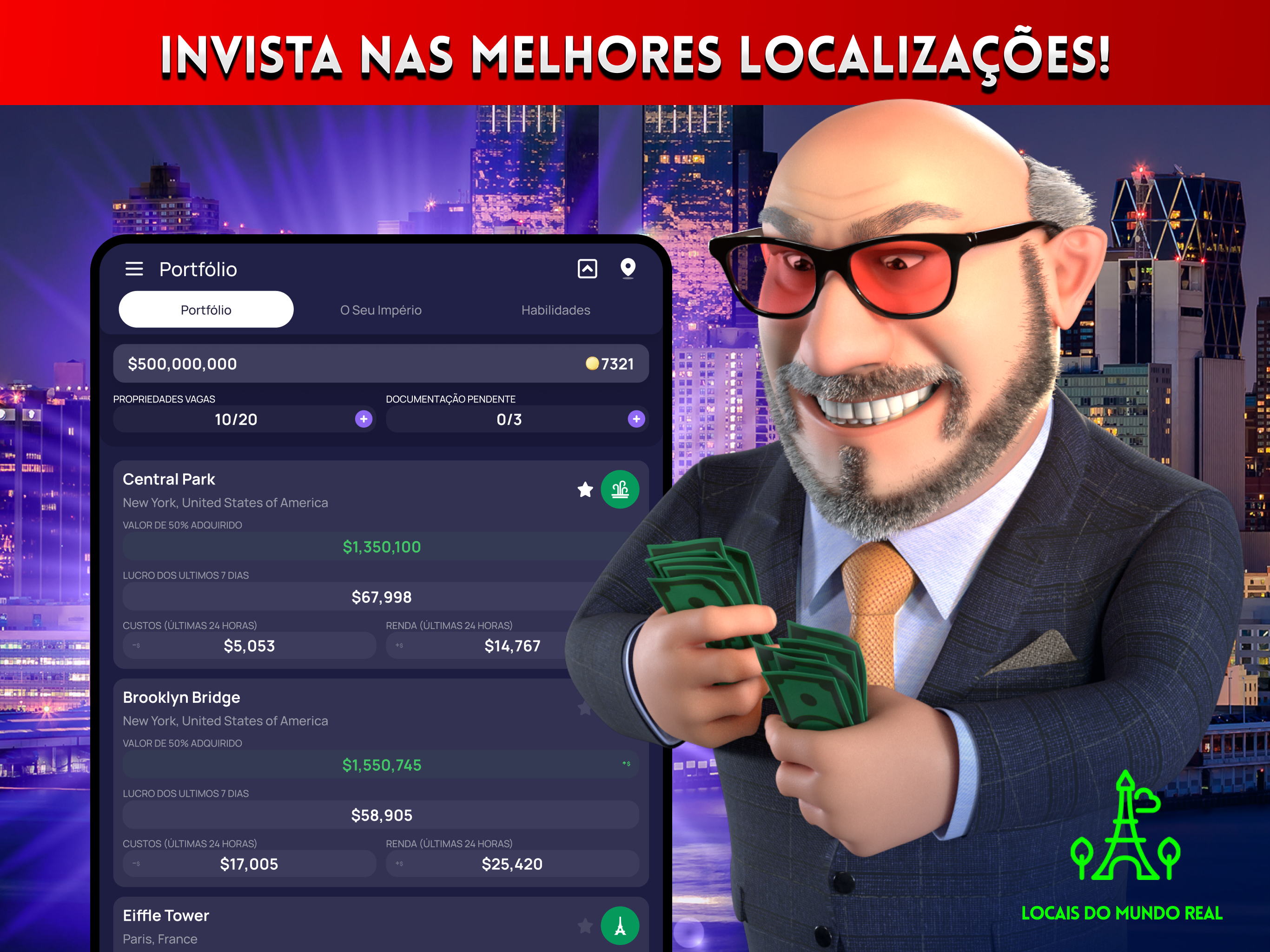 Captura de Tela do Jogo Landlord: Domine o Mundo