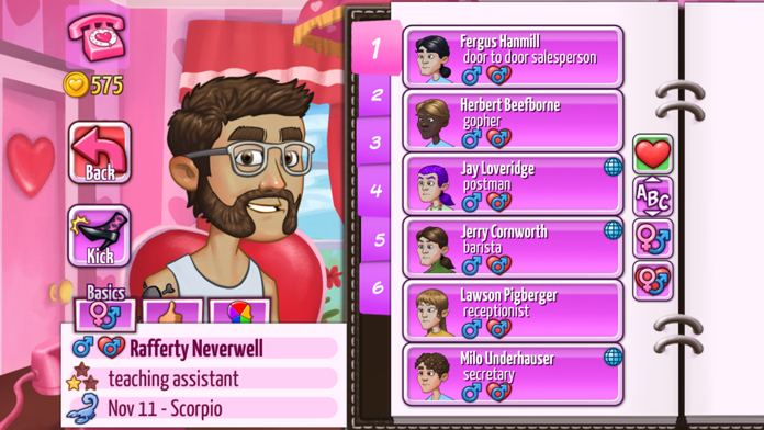 Kitty Powers' Matchmaker ゲームのスクリーンショット