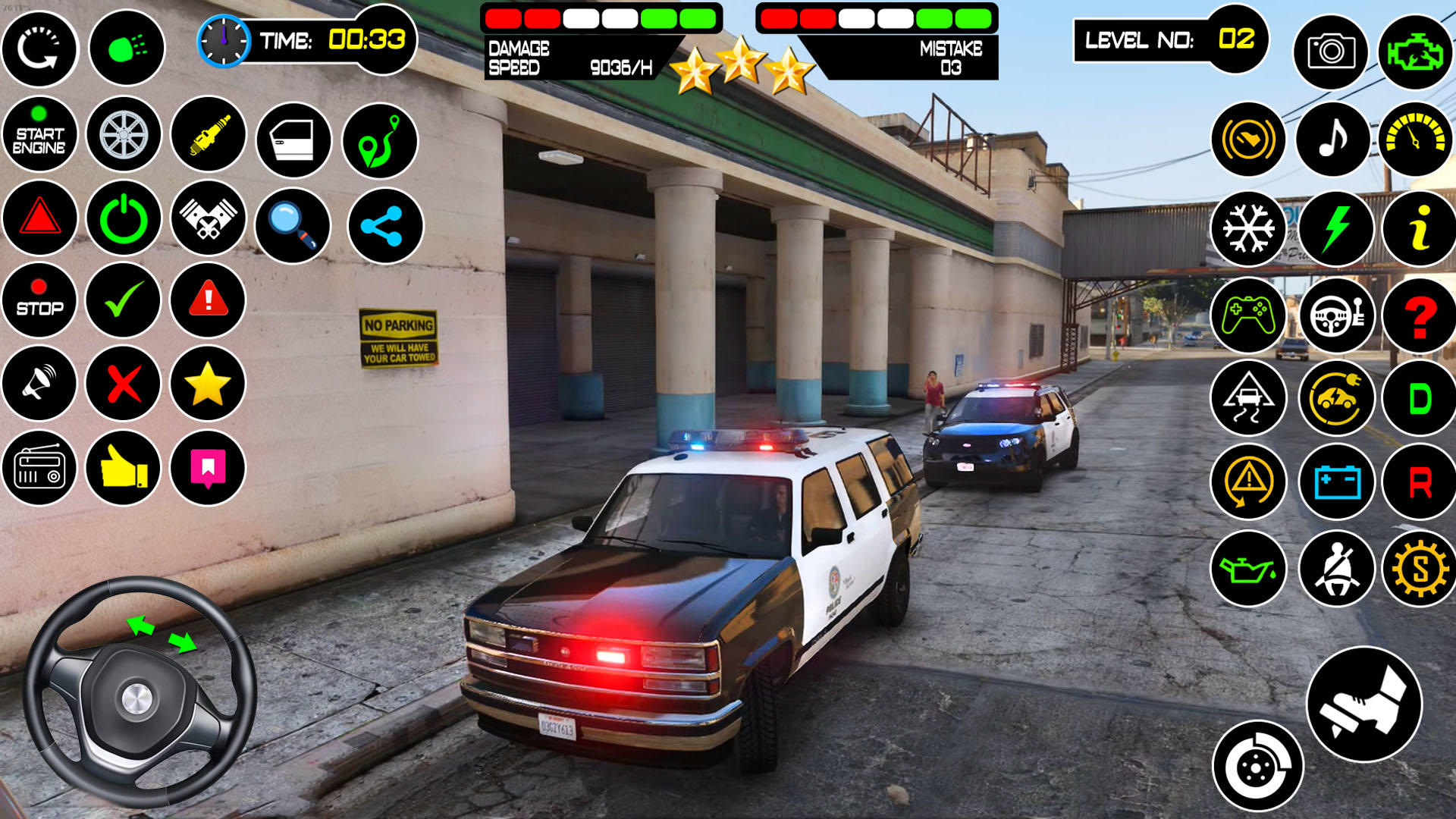 미국 경찰차 경찰 게임 게임 스크린 샷