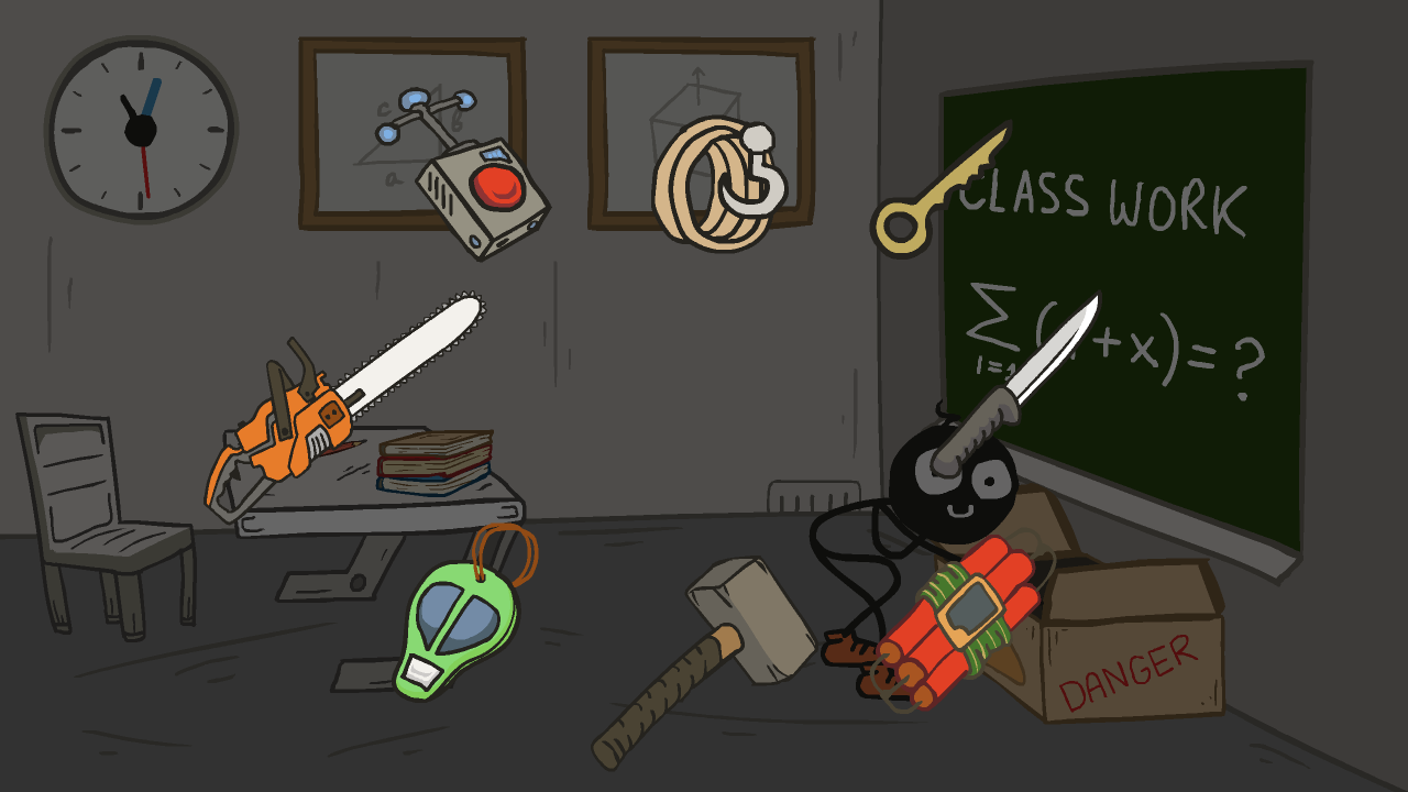 Cuplikan Layar Game Stickman school escape