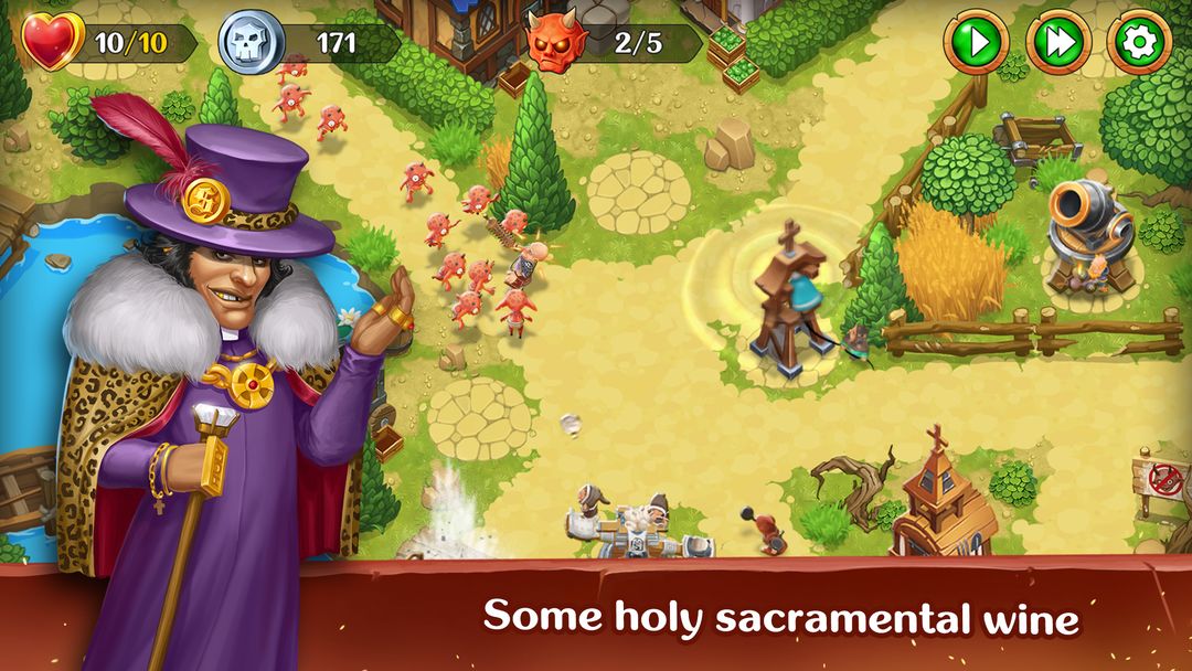 Screenshot of Holy TD: Epic Tower Defense