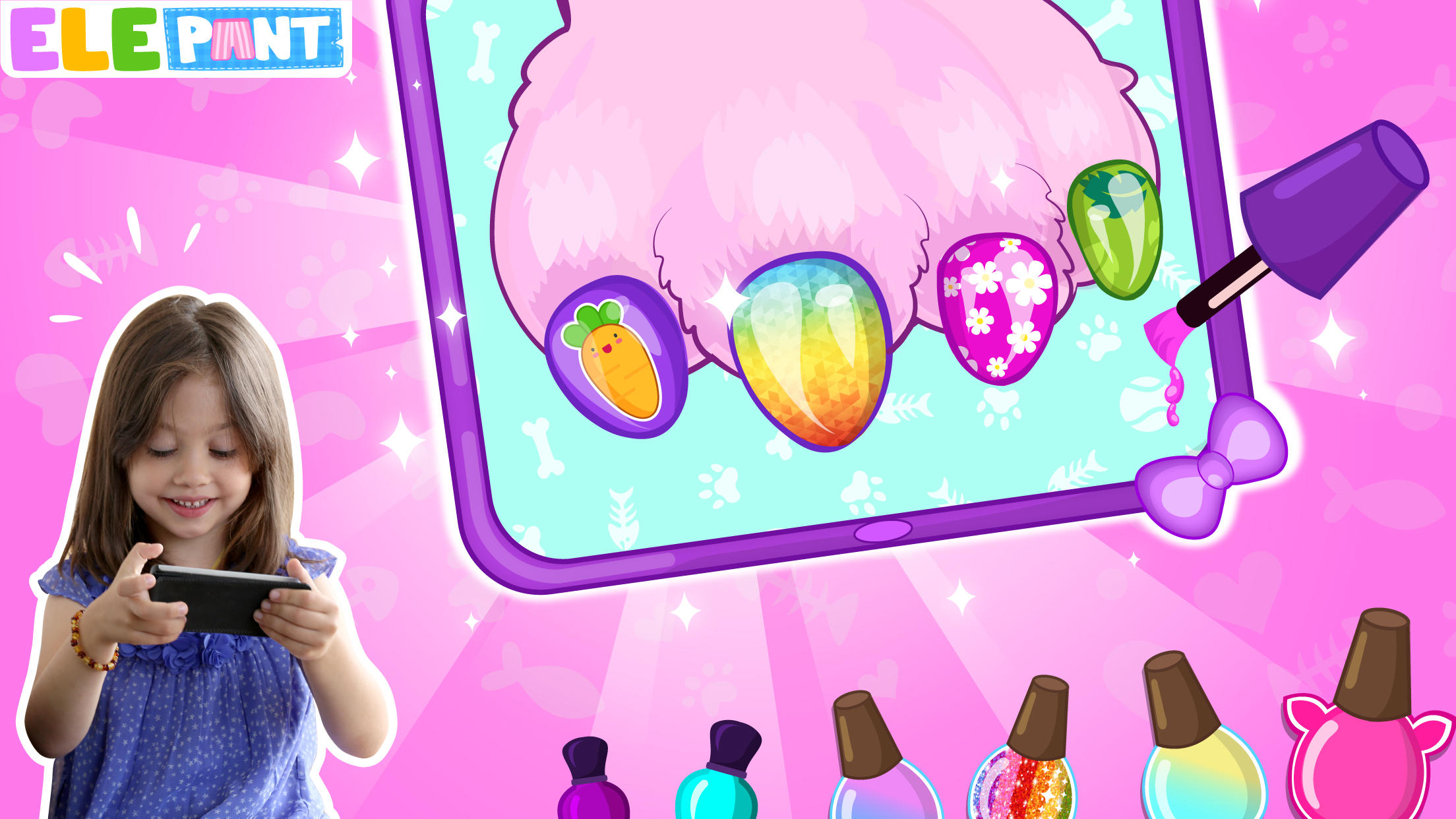 Pet Nail Salon Games Nail Art Game Screenshot