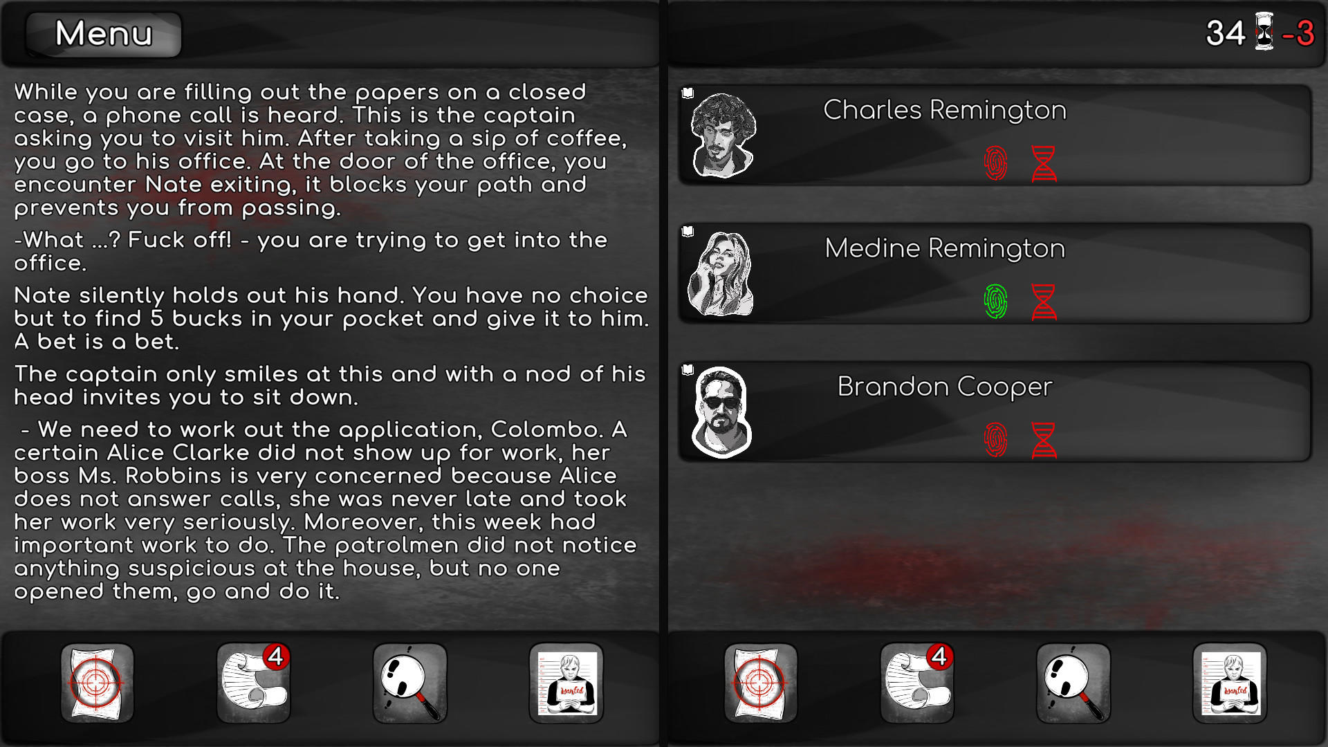 Detective Stories (Logical hardcore) Game Screenshot