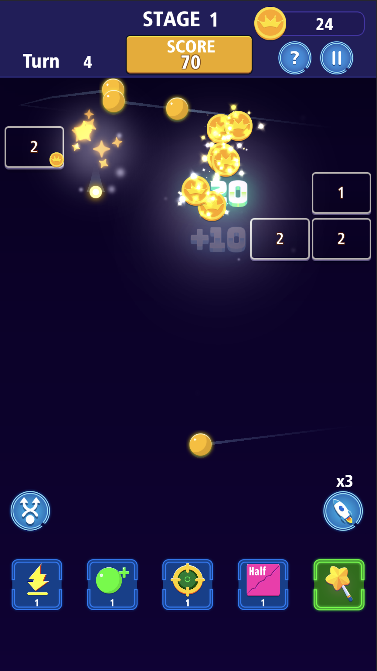 Bricks Breaker Crazy Blast Game Screenshot