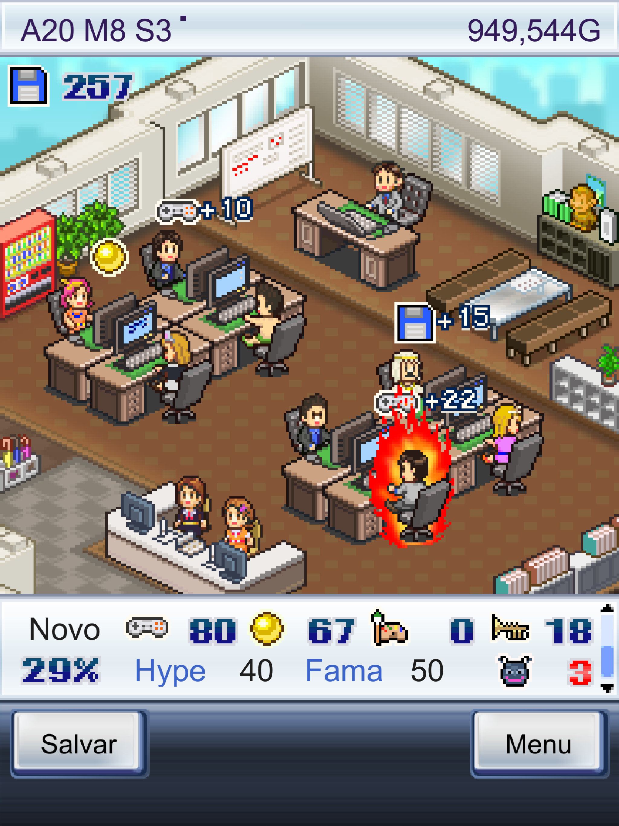 Captura de Tela do Jogo Game Dev Story