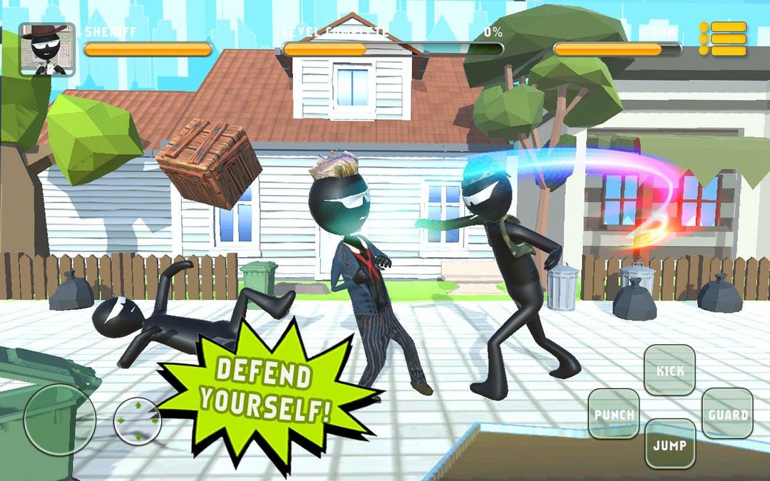 Stickman Fighter vs Street Gangster screenshot game