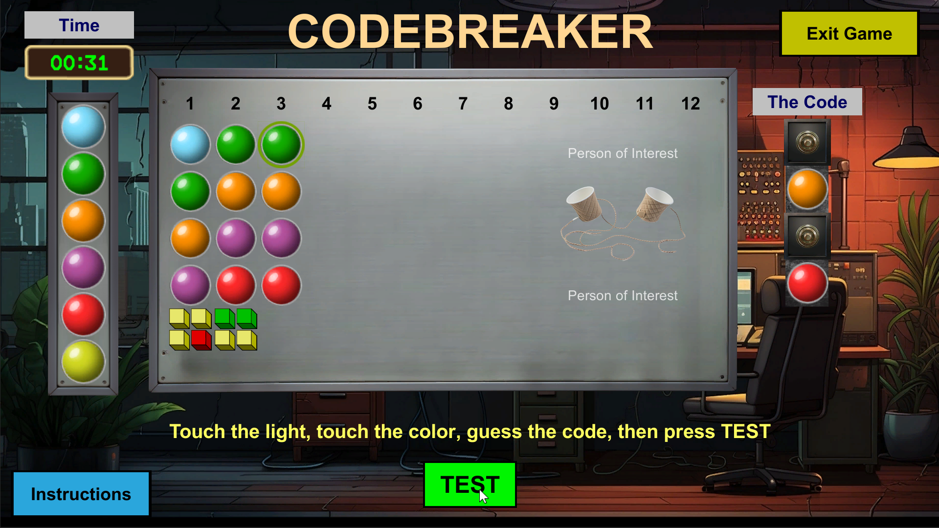 Screenshot of Codebreaker: Defuse or BOOM