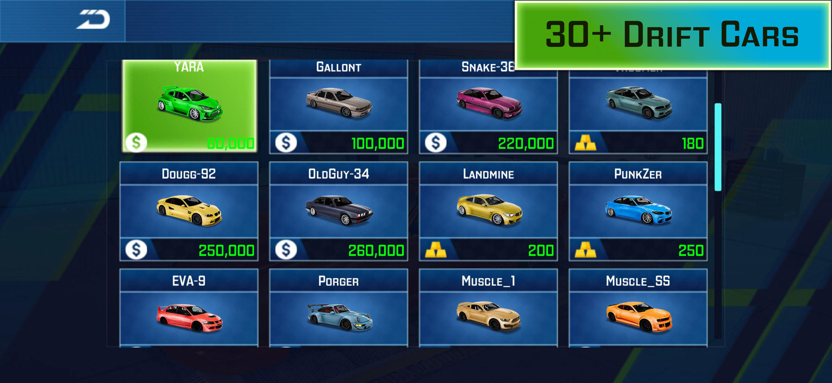 Drift King Mobile Game Screenshot