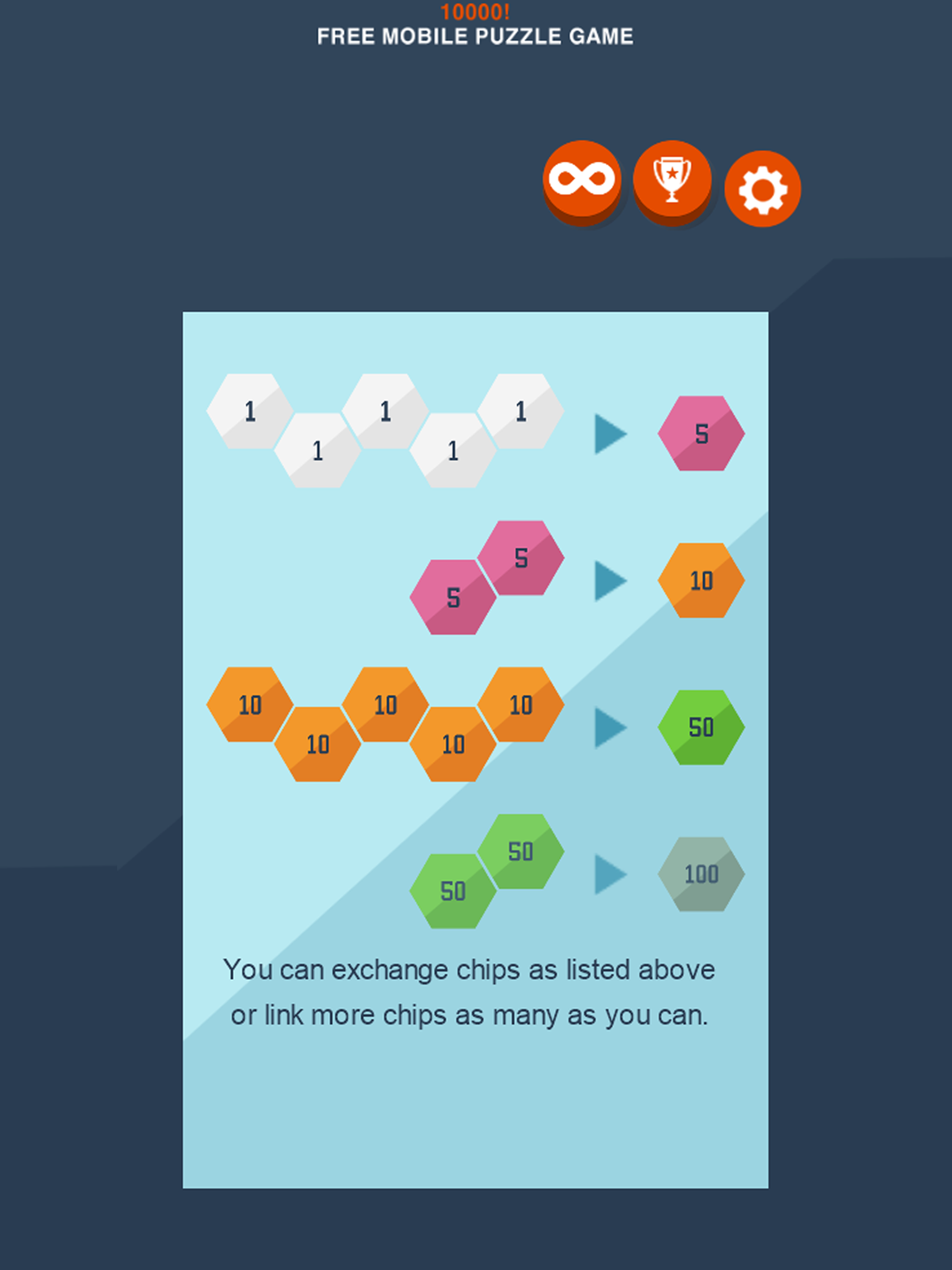 Cuplikan Layar Game 10000! - puzzle (Big Maker)