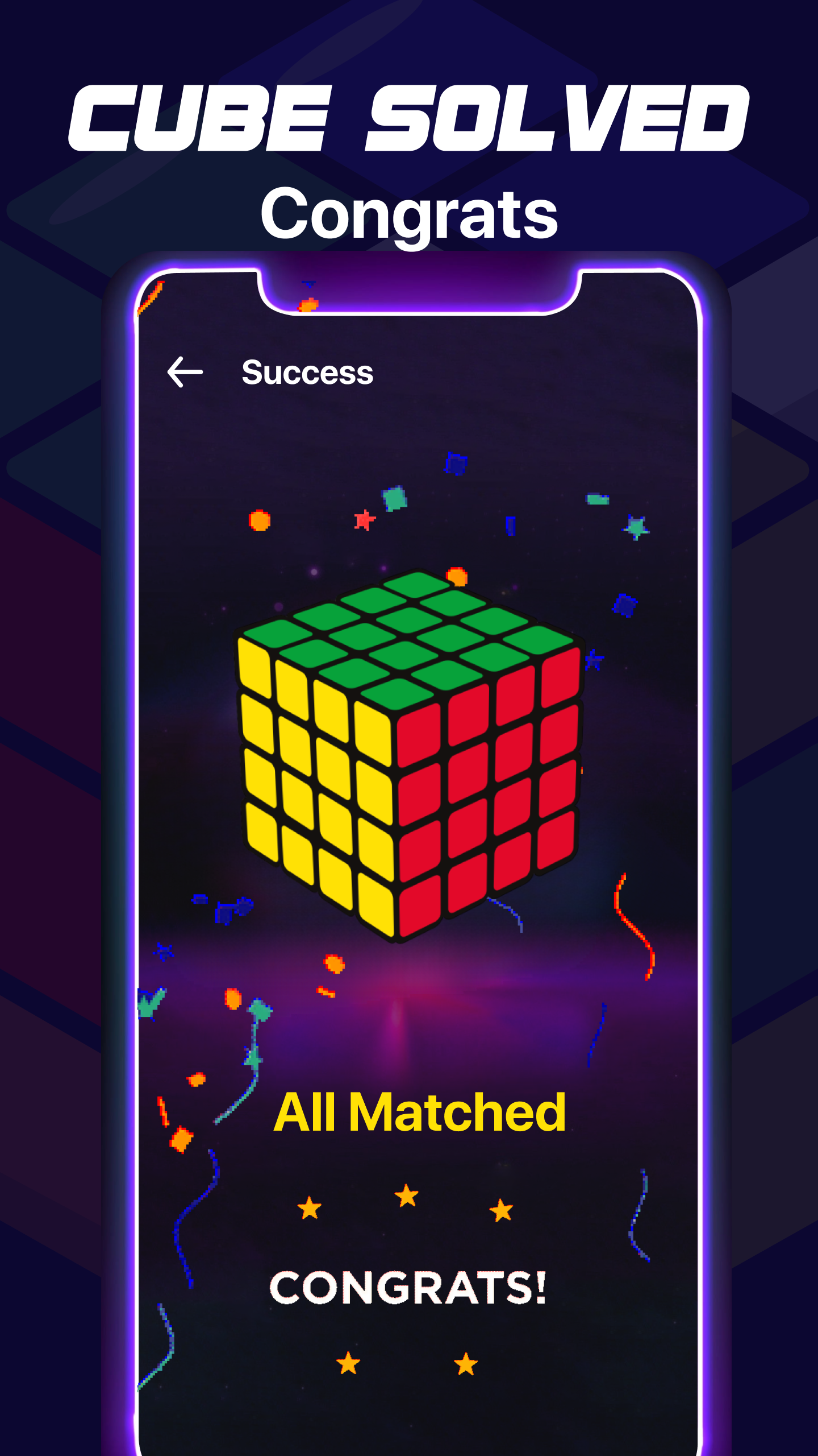 Screenshot of Rubik's Cube Puzzle Solver app